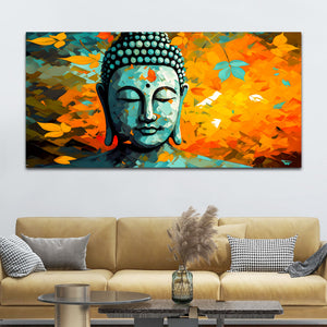 Spiritual Lord Buddha Canvas Painting for Calm Living Spaces