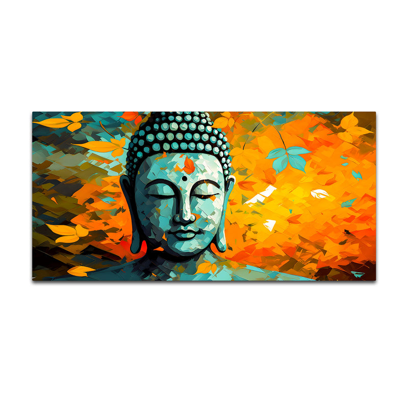 Spiritual Lord Buddha Canvas Painting for Calm Living Spaces