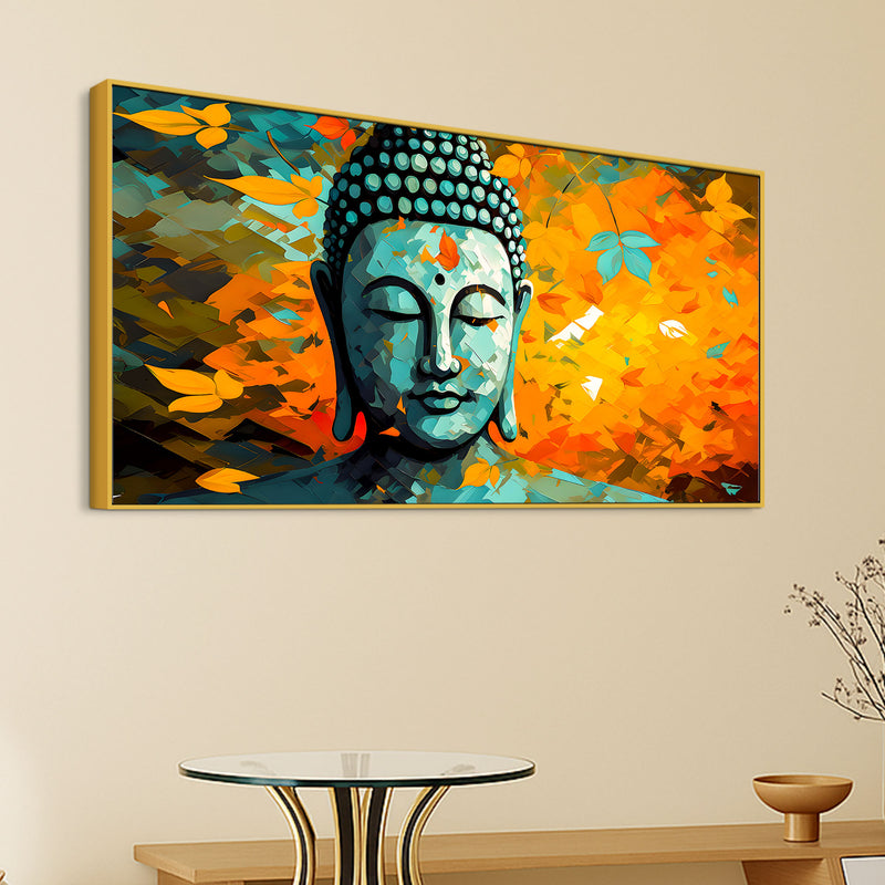 Spiritual Lord Buddha Canvas Painting for Calm Living Spaces