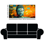 Spiritual Lord Buddha Canvas Painting for Calm Living Spaces