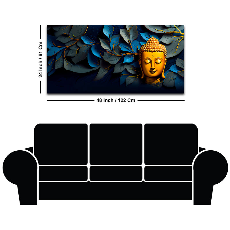 Spiritual Lord Buddha Painting for Home Decoration