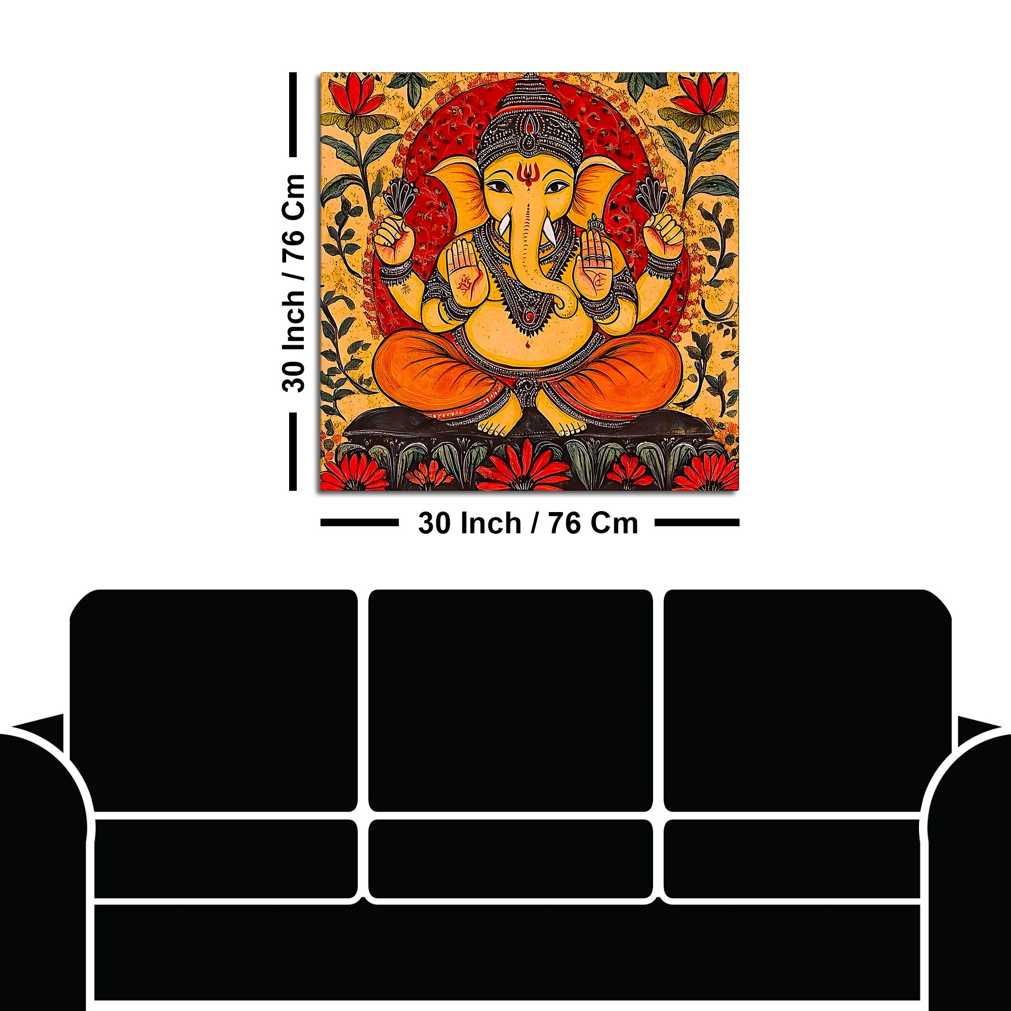 Spiritual Lord Ganesha Painting