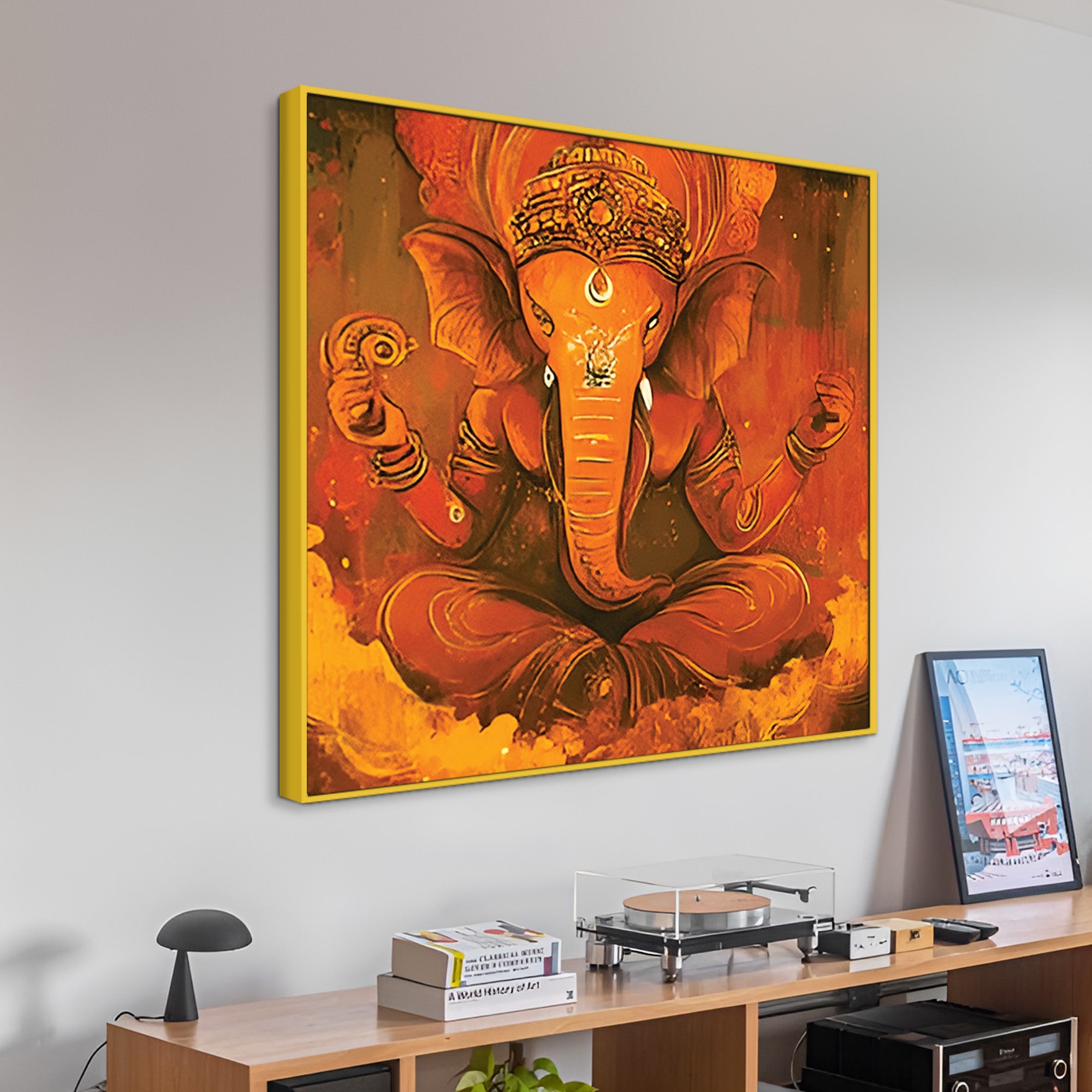 Spiritual Lord Ganesha Painting for Home Decor
