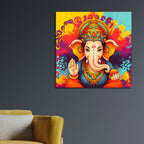 Spiritual Lord Ganesha Painting for Home & Office Decor