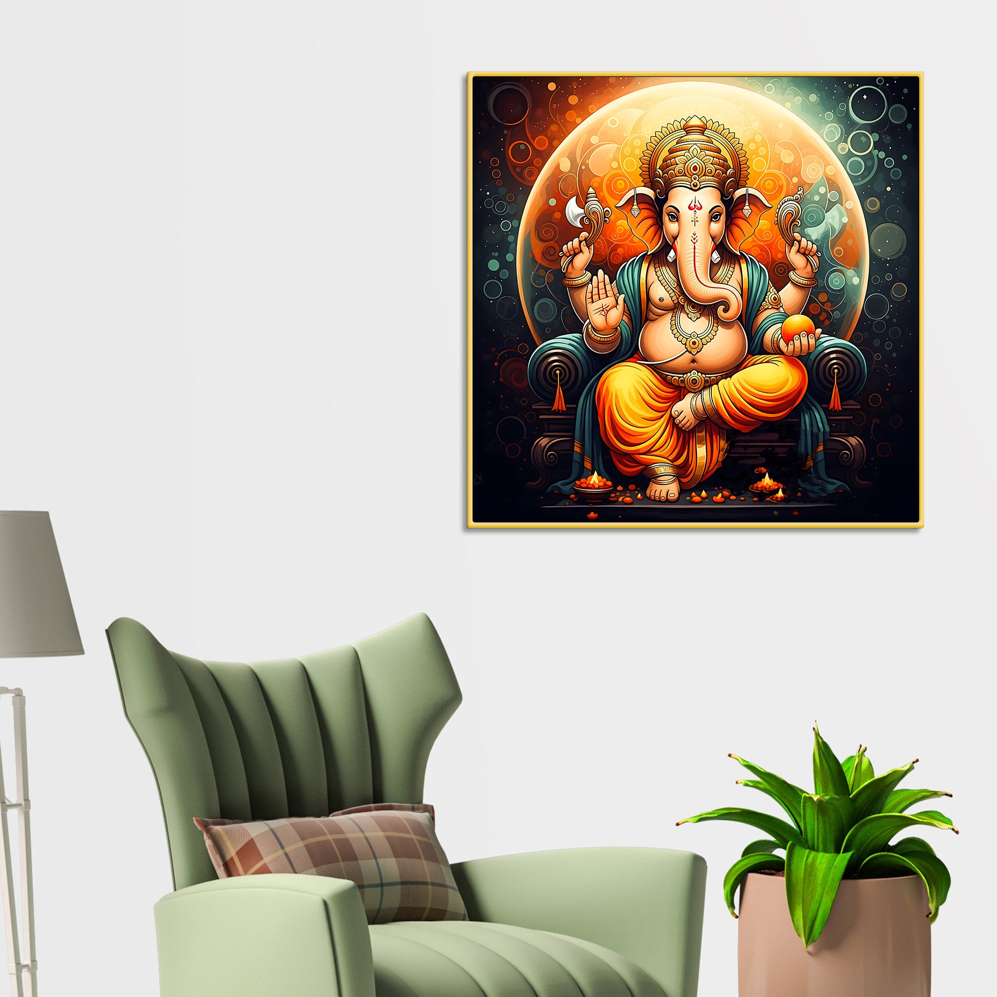 spiritual-lord-ganesha-wall-painting