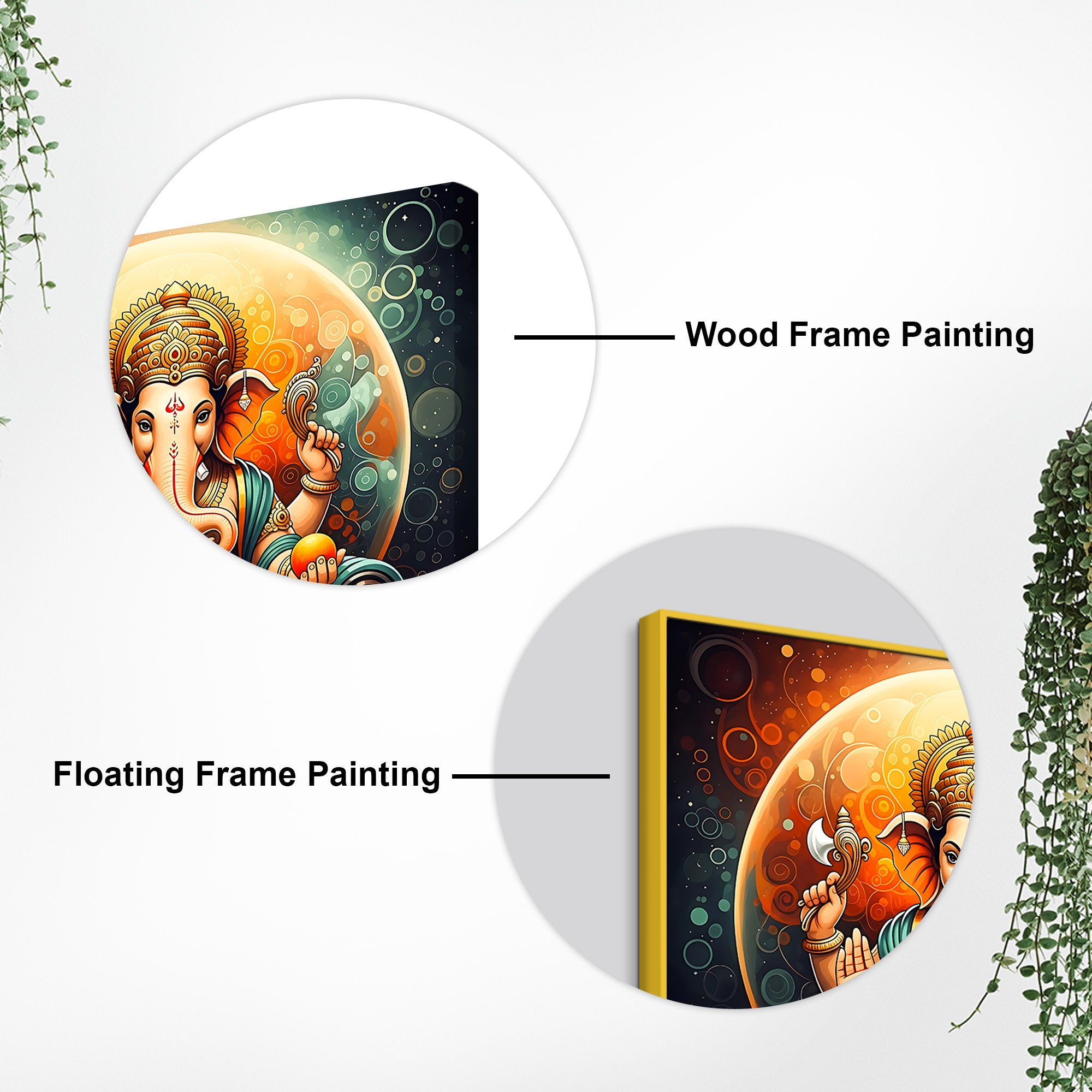 Spiritual Lord Ganesha Wall Painting