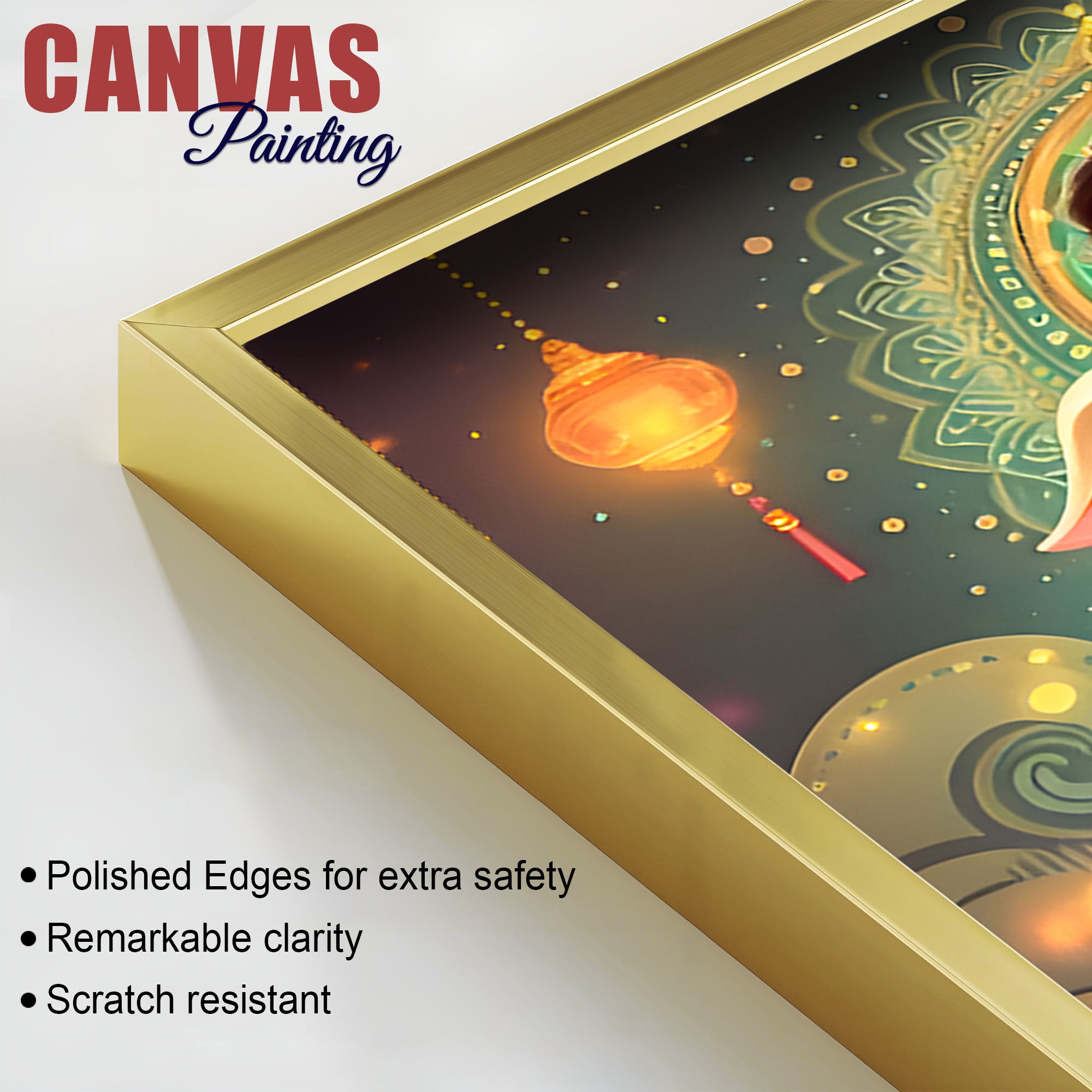 Spiritual Lord Ganesha Wall Painting for Home & Office