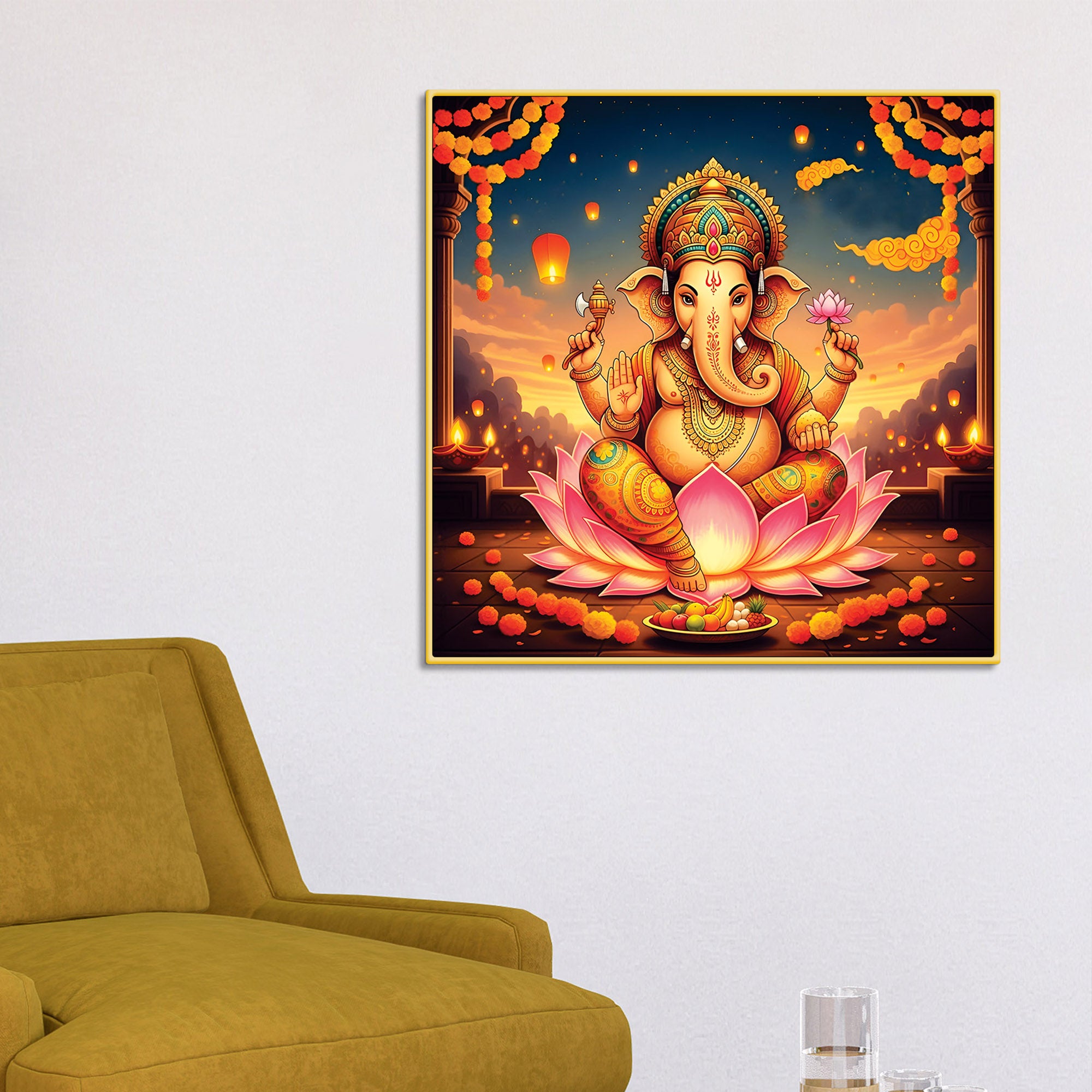 Spiritual Lord Ganpati Ji Painting