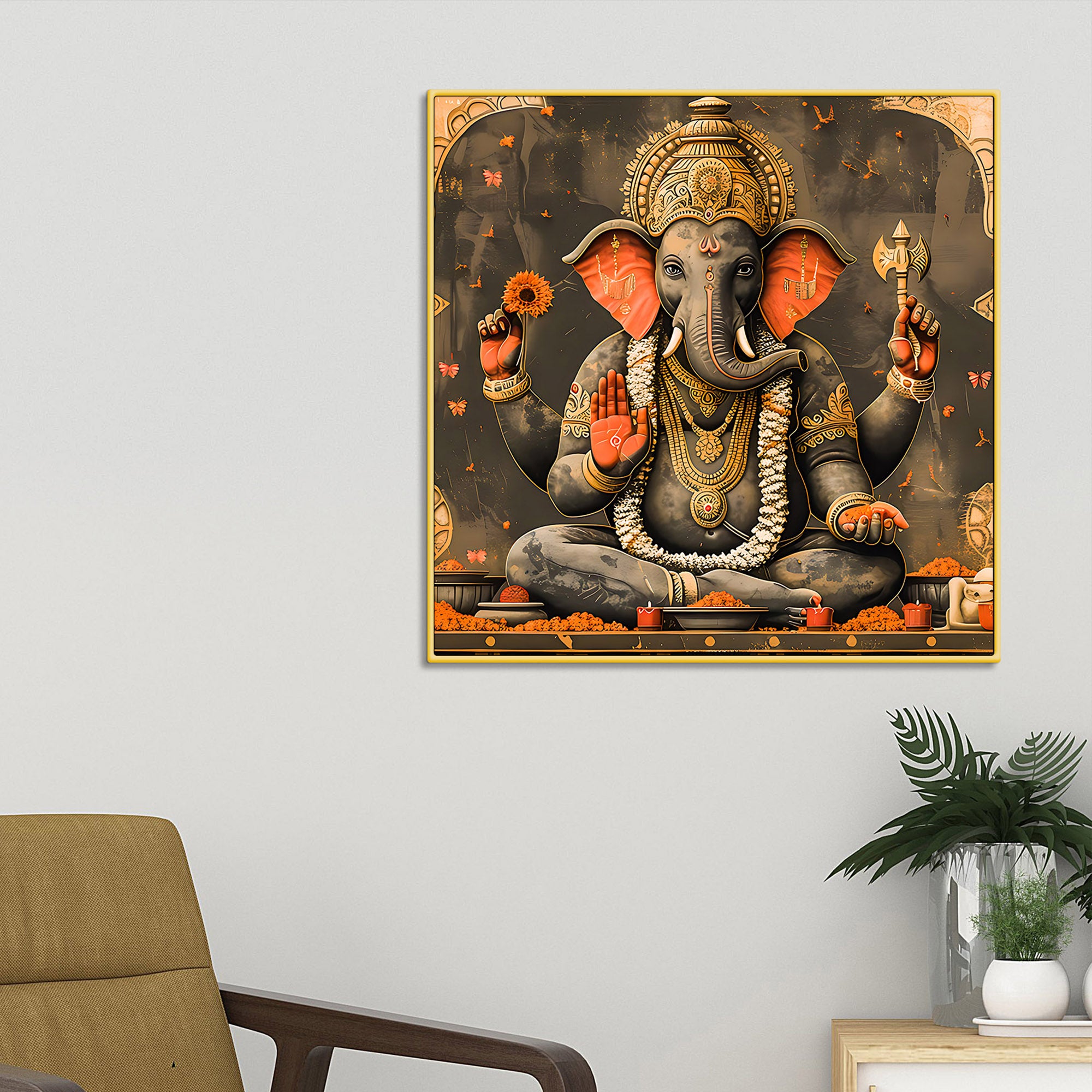 Spiritual Lord Ganpati Painting