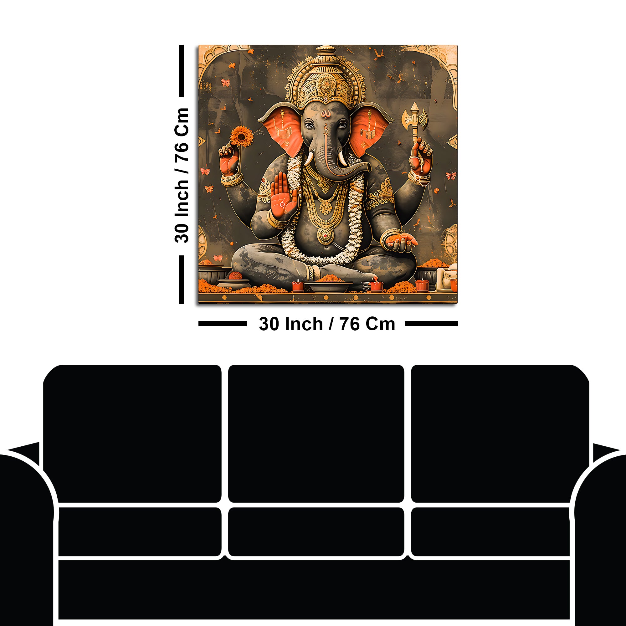 Spiritual Lord Ganpati Painting