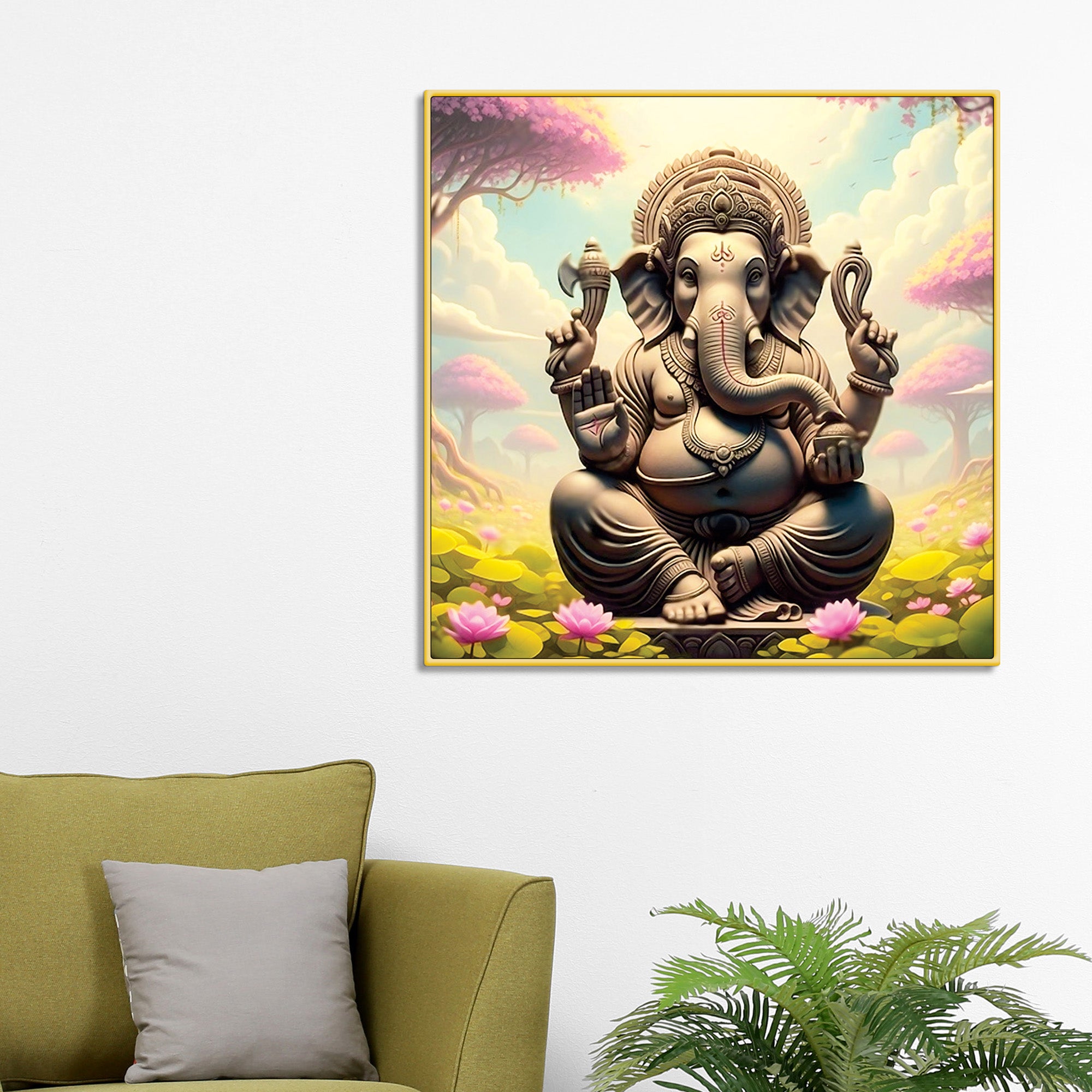 spiritual-lord-ganpati-wall-painting