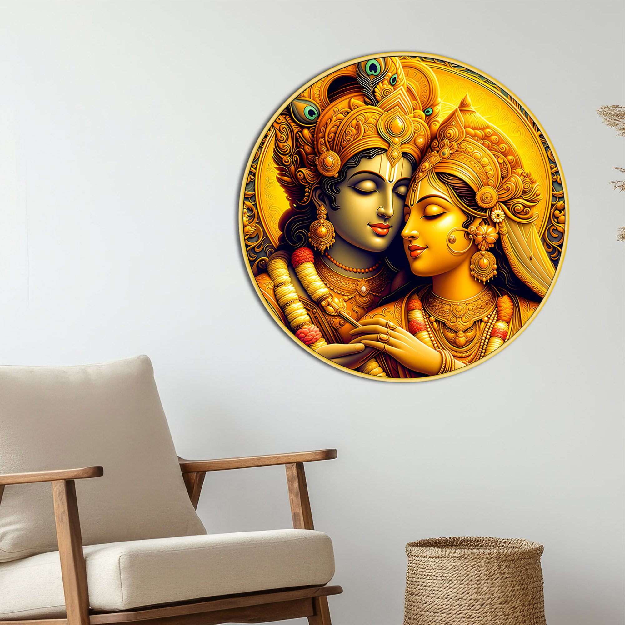 spiritual-lord-radha-krishna-round-painting-for-home