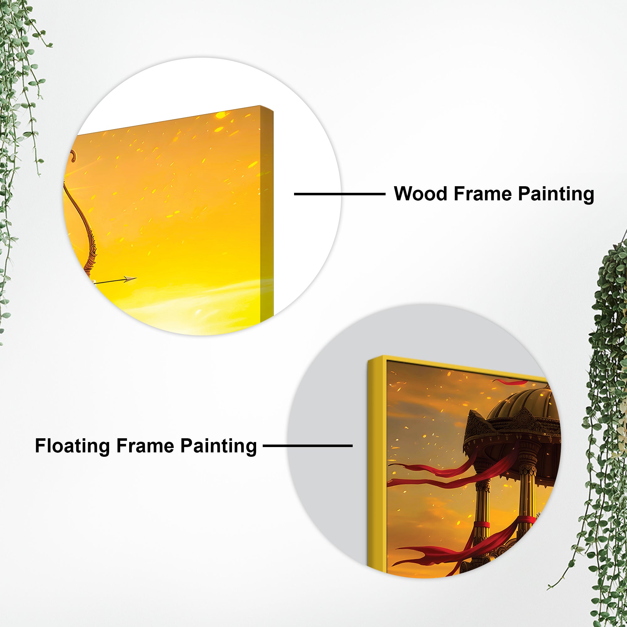 Spiritual Lord Ram Canvas Wall Painting