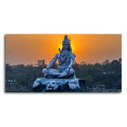 Spiritual Lord Shiva Statue Wall Painting