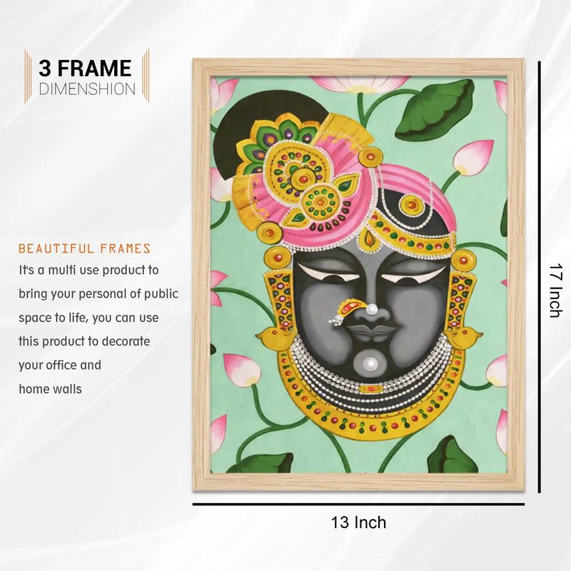 Spiritual Pichwai Wall Art Frame Set of 6
