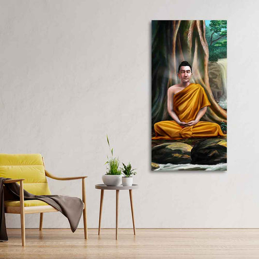 Spiritual Premium Wall Painting of Lord Gautam Buddha