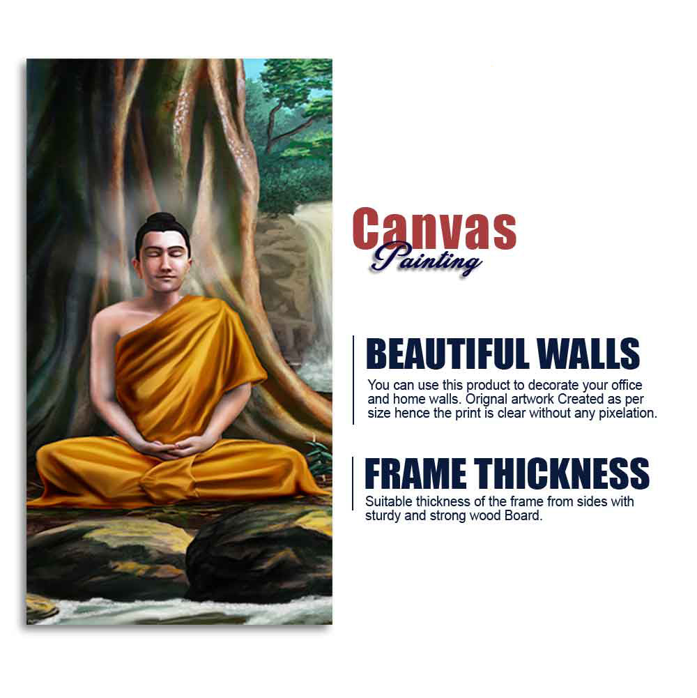 Spiritual Premium Wall Painting of Lord Gautam Buddha