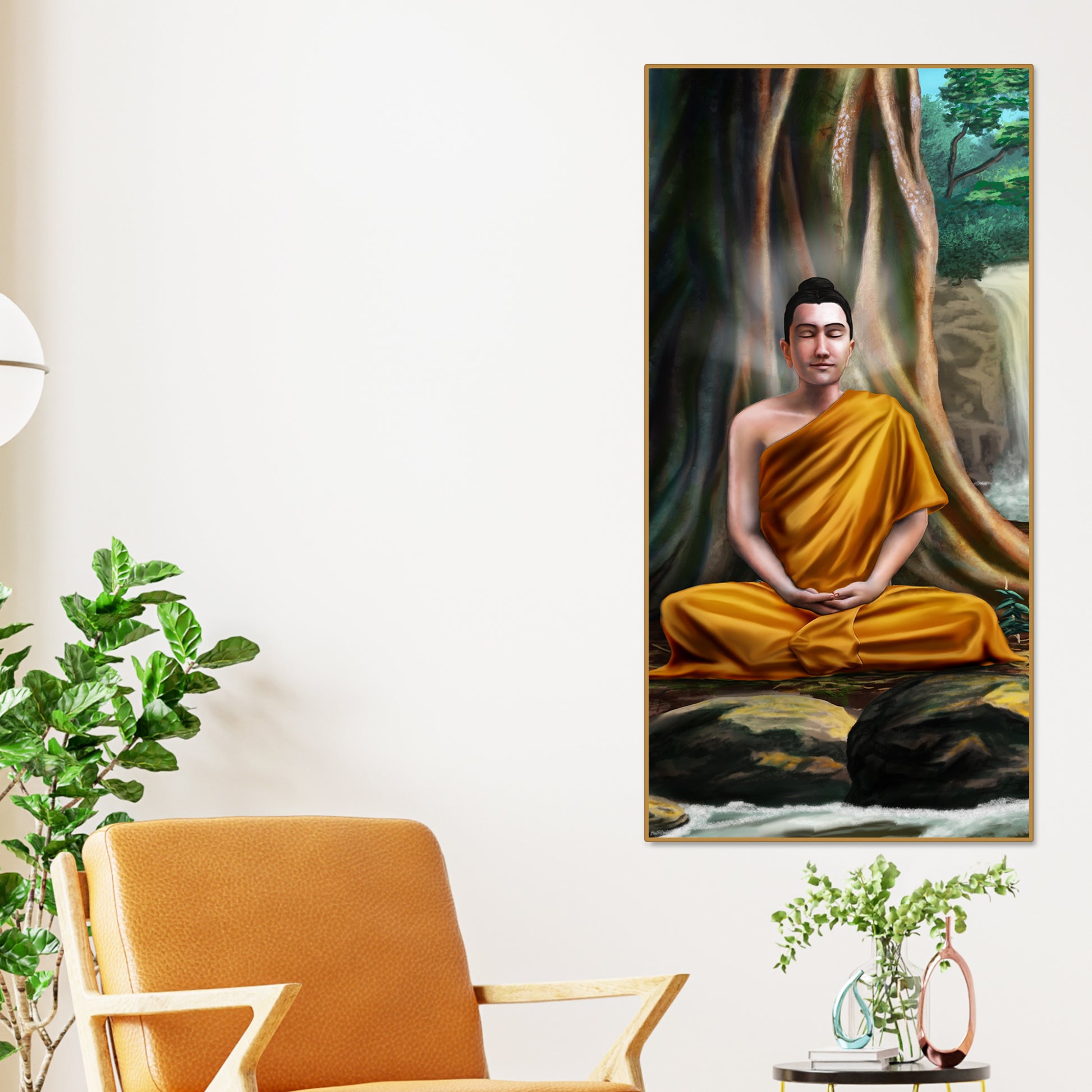 Spiritual Premium Wall Painting of Lord Gautam Buddha