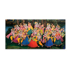 Spiritual Raas Leela Krishna Traditional Wall Painting