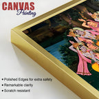 Spiritual Raas Leela Krishna Traditional Wall Painting