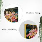 Spiritual Raas Leela Krishna Traditional Wall Painting