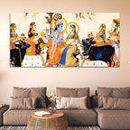 Spiritual Radha Krishna Traditional Pichwai Wall Painting