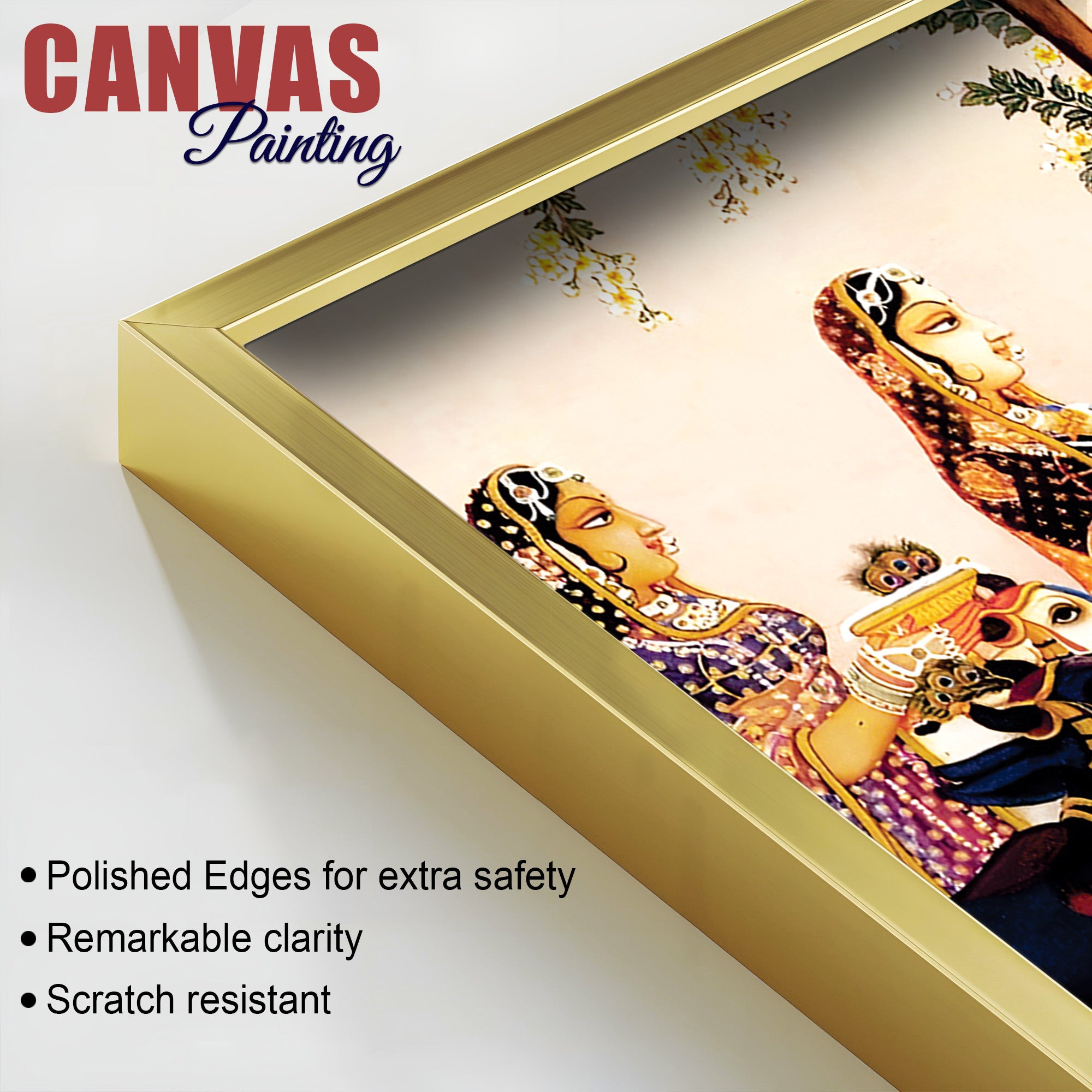 Spiritual Radha Krishna Traditional Pichwai Wall Painting