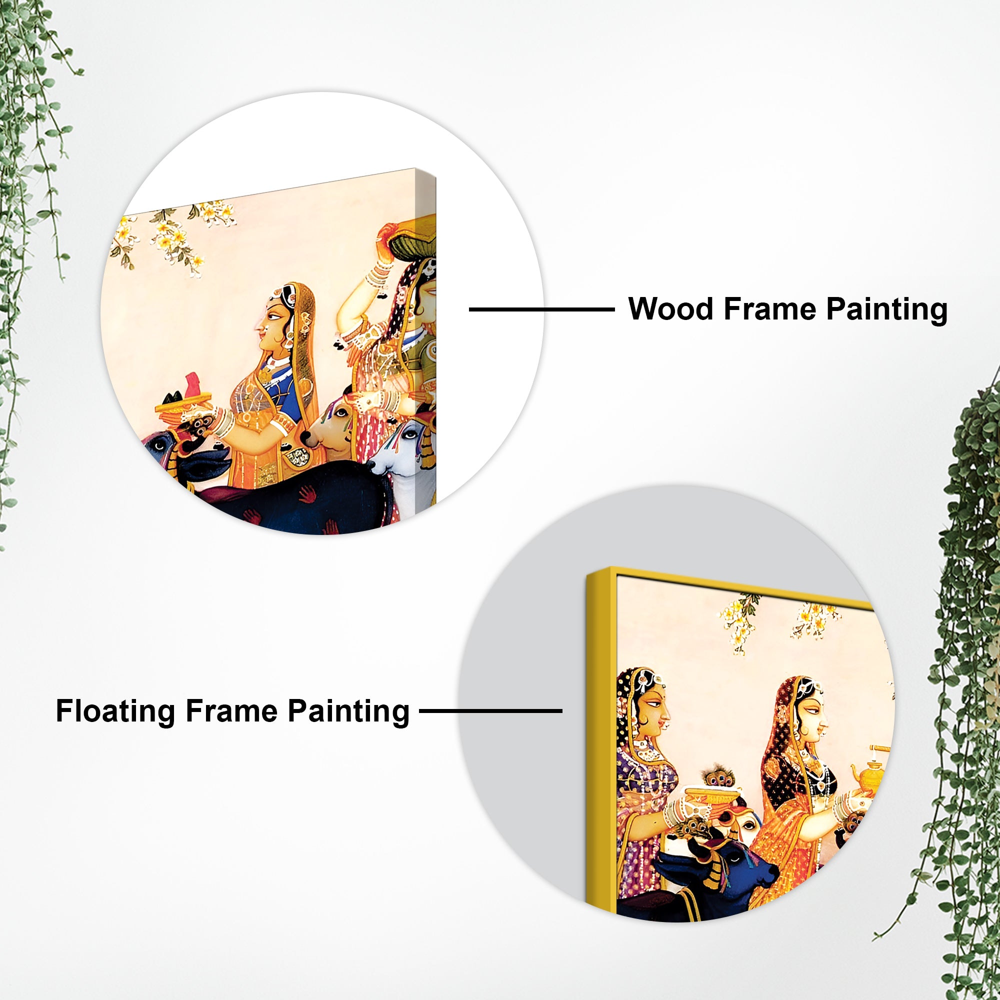 Spiritual Radha Krishna Traditional Pichwai Wall Painting