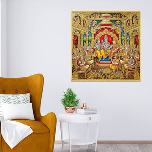 spiritual-shree-ram-darbar-premium-canvas-wall-painting