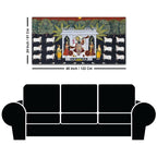 Spiritual Shreenathji Darbar Pichwai Canvas Wall Painting for Home & Temple