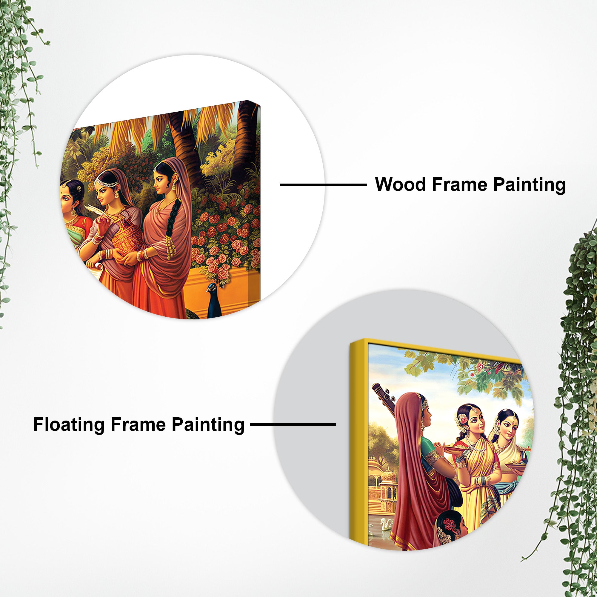 Spiritual Shri Krishna Raas Leela Canvas Wall Painting