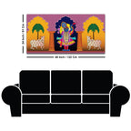 Spiritual Shrinathji Pichwai Art Canvas Wall Painting