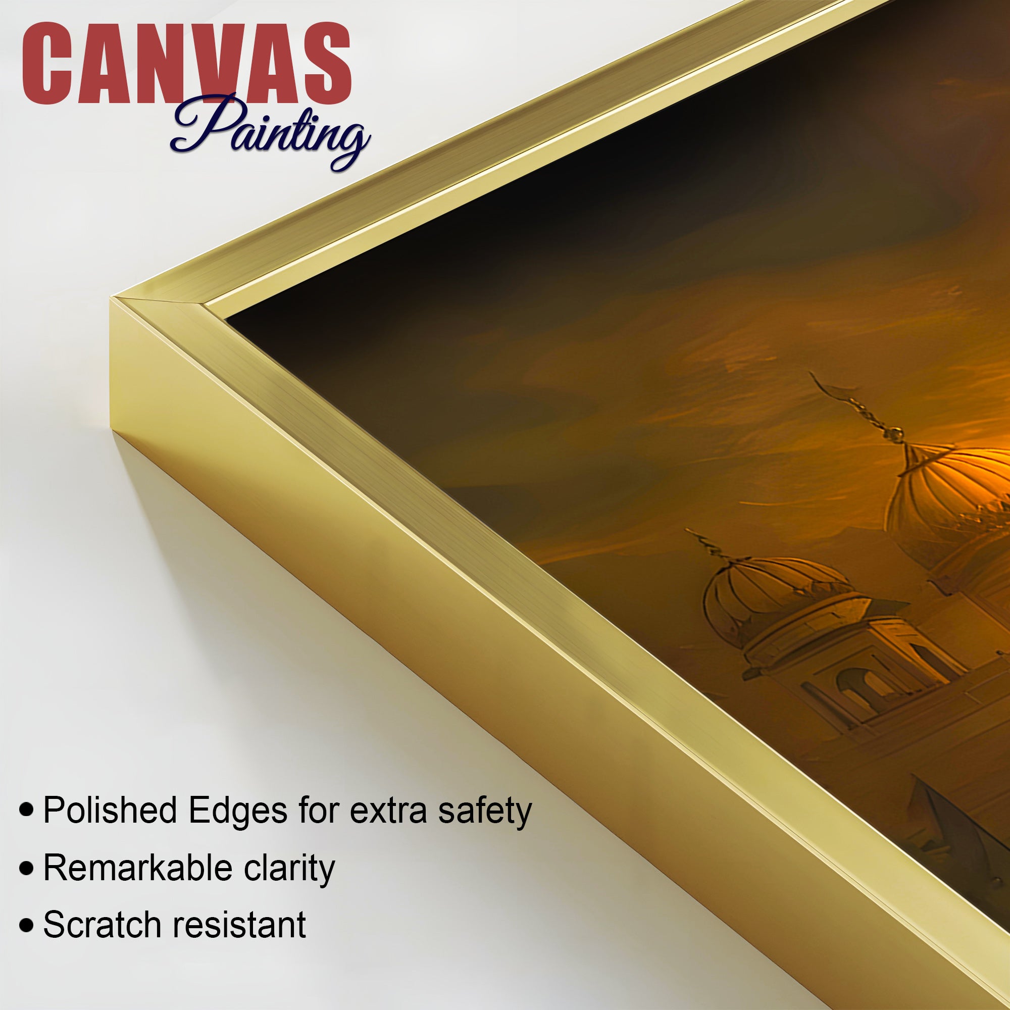 Spiritual Sikh Guru Ji Canvas Painting for Home Décor