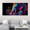 Spiritual Statue of Lord Ganesha Canvas Wall Painting