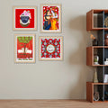 Spiritual Wall Art Frame Set of 4 for Living Room
