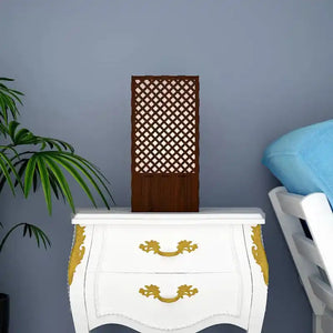 Square Pattern Table Lamp Shadow Night Light For Home Decor | Living Room
