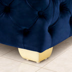 square-shaped-royal-blue-velvet-ottoman-with-golden-metal-finish