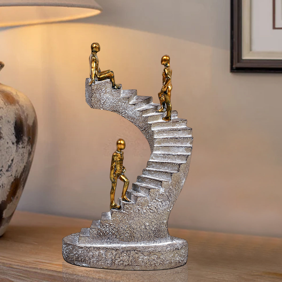 Stairway Your Growth Sculpture Artistic Table Decoration Showpiece