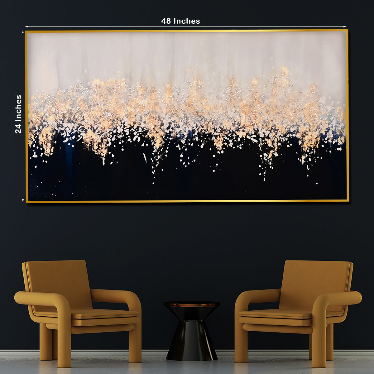 Starry Sky Framed Crystal Glass Painting