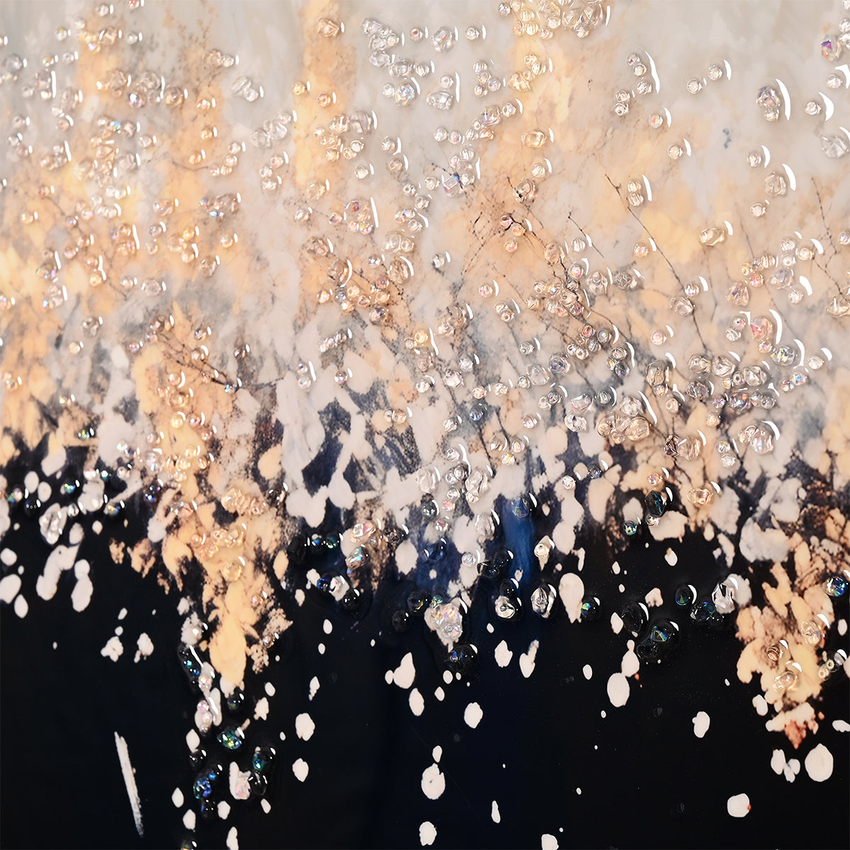 Starry Sky Framed Crystal Glass Painting