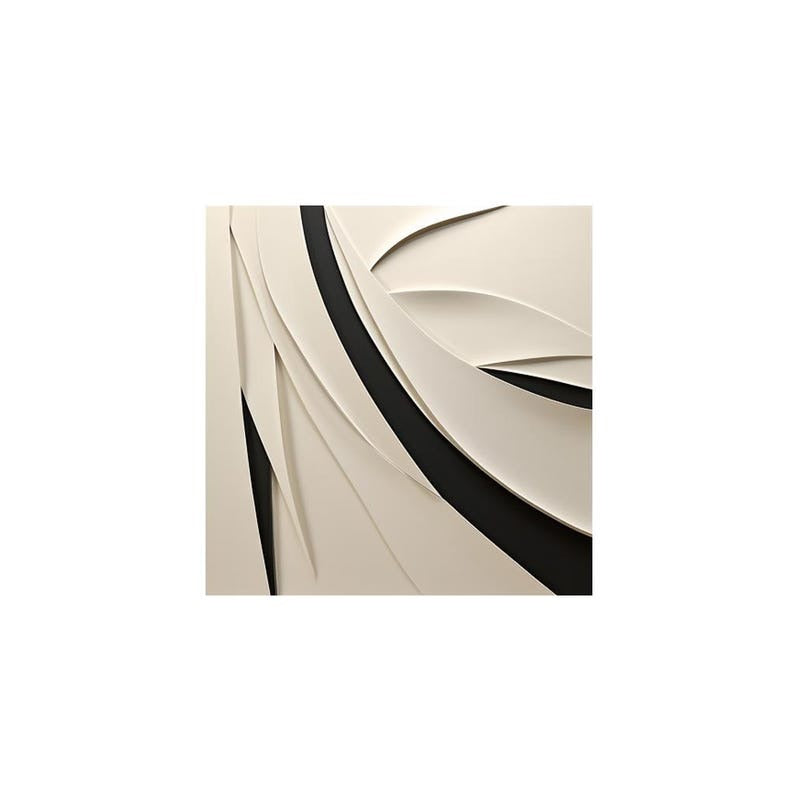 Statement Wall Art Panel with Neutral and Monochrome Texture