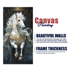 Stunning White Horse Premium Art Canvas Wall Painting