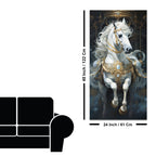 Stunning White Horse Premium Art Canvas Wall Painting