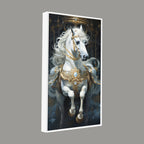 Stunning White Horse Premium Art Canvas Wall Painting
