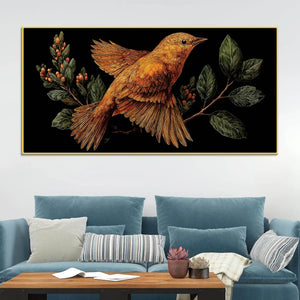 Stylish Abstract Bird Canvas Wall Art Painting