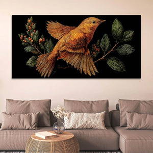 Stylish Abstract Bird Canvas Wall Art Painting