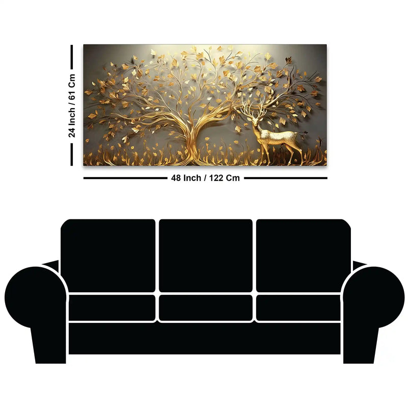 Stylish Abstract Canvas Painting for Living Room Modern Wall Art Decor