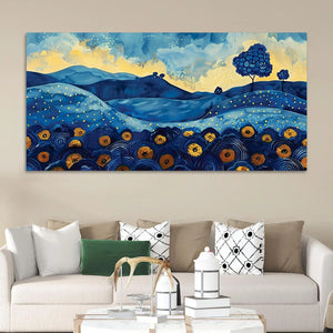 Stylish Abstract Hills Canvas Painting for Home Décor