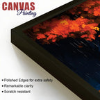 Stylish Abstract Rain Canvas Painting for Decoration
