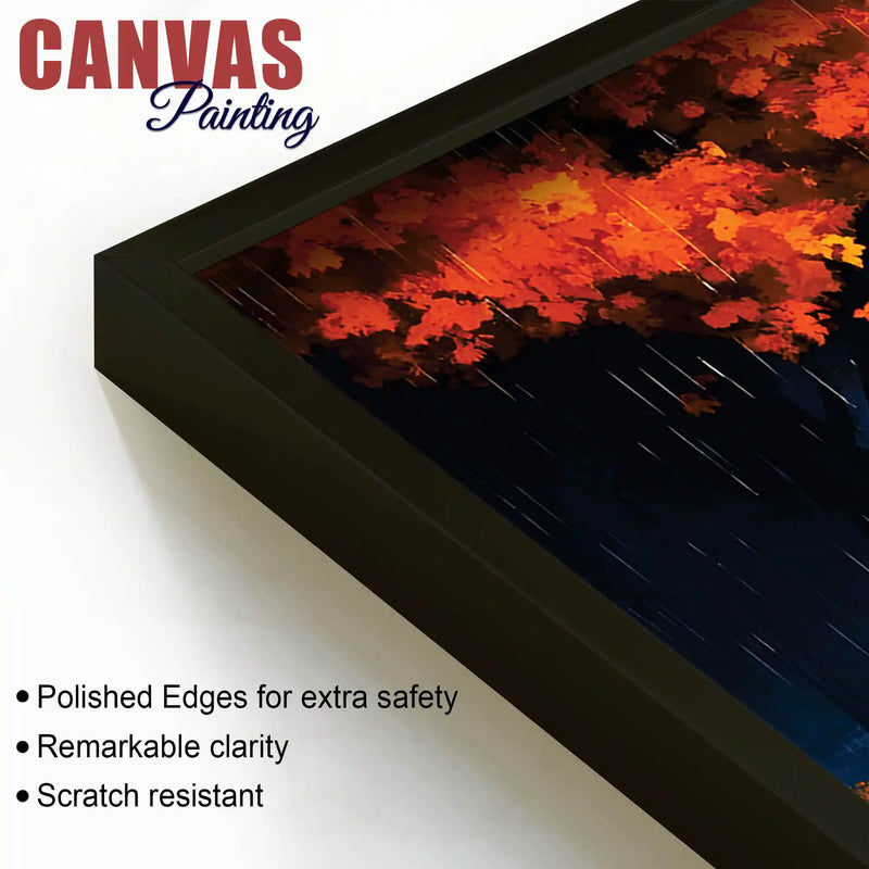 Stylish Abstract Rain Canvas Painting for Decoration